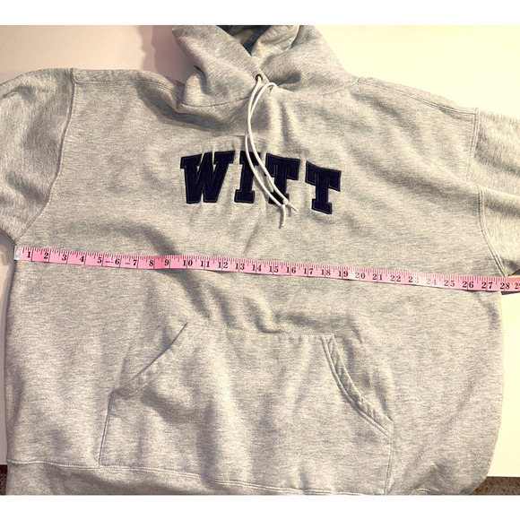 Jansport Sweatshirt Men Size XXL Gray Hooded Long Sleeve Pull-on Kangaroo Pocket - Picture 5 of 13